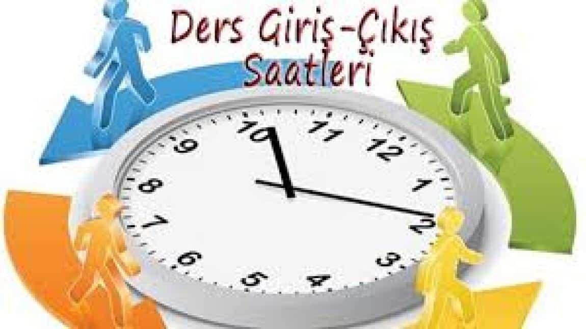 Derse Giriş Çıkış Saatlerimiz Güncellendi 